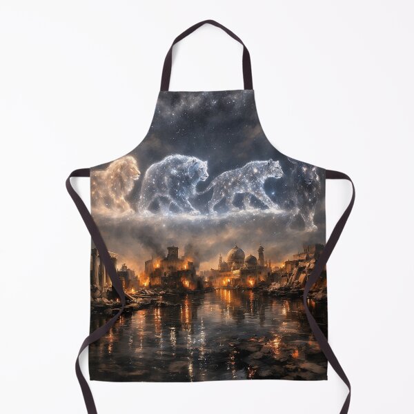 Item preview, Celestial Beasts Above a Burning Ancient City designed and sold by athanasioungr.