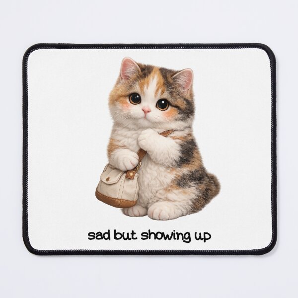 Item preview, Sad But Showing Up Today designed and sold by sad-but-cute studio.