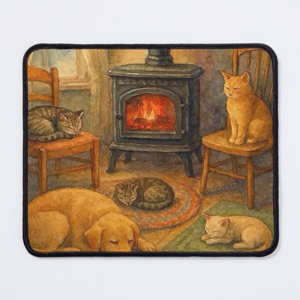 Item preview, Gathered Around the Stove designed and sold by TinCatOutPost.