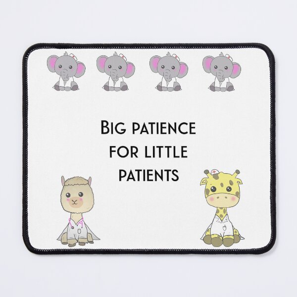 Item preview, Big patience for little patients, cute pediatrics design designed and sold by Tamm-art.