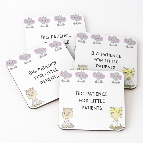 Item preview, Big patience for little patients, cute pediatrics design designed and sold by Tamm-art.