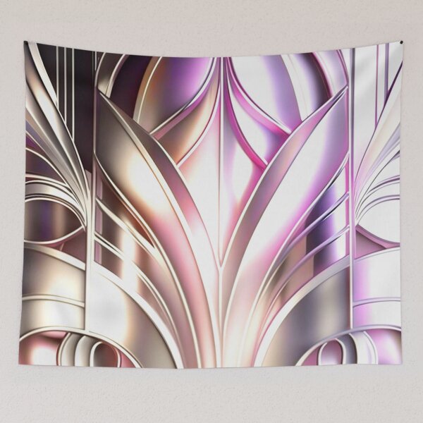 Item preview, NORDIC CHROME - DECO - PATTERN - PINK designed and sold by CleverCulture.