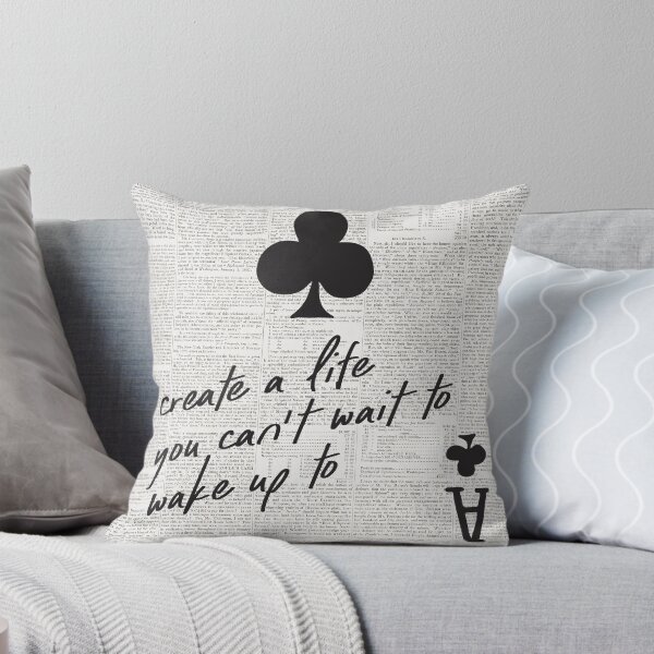 Item preview, Ace of Clubs Vintage Newspaper Collage Quote Black designed and sold by Sketchbook Studio by Aqsaa.