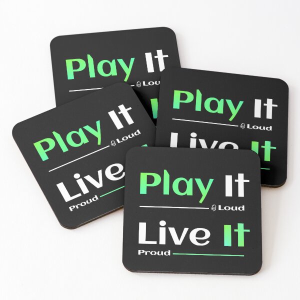 Item preview, Play It Loud Live It Proud designed and sold by TheFineShirt.