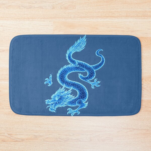 Item preview, Azure Spirit Dragon — Luminous Eastern Dragon Illustration (Blue) designed and sold by BB Design Garage.