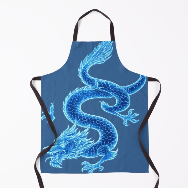 Item preview, Azure Spirit Dragon — Luminous Eastern Dragon Illustration (Blue) designed and sold by BB Design Garage.