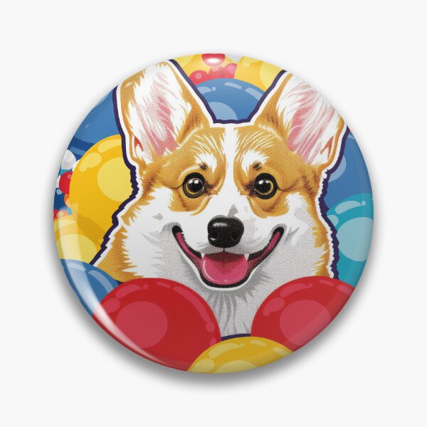 Item preview, Corgi Treibball Sticker – Urban Herding Dog designed and sold by Arthoughts.