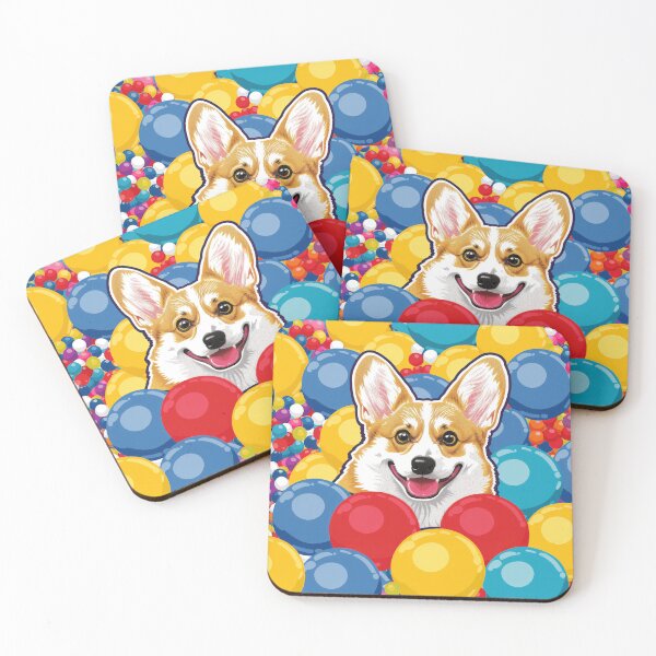 Item preview, Corgi Treibball Sticker – Urban Herding Dog designed and sold by Arthoughts.