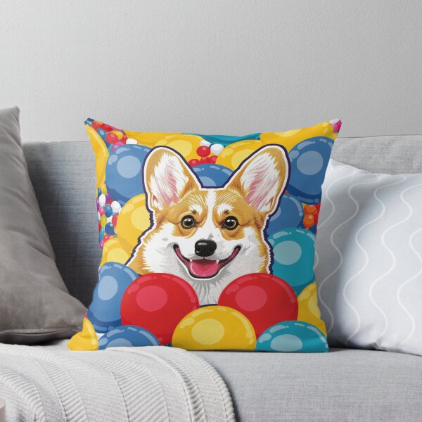 Item preview, Corgi Treibball Sticker – Urban Herding Dog designed and sold by Arthoughts.