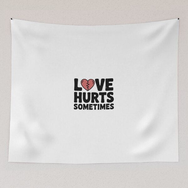 Item preview, Love Hurts Sometimes, Anti Valentines designed and sold by Vintage Shapes.