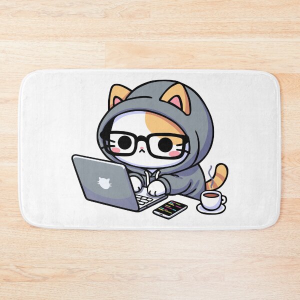 Item preview, Locked In Nerdy Kitty Cat designed and sold by KatelynMitalski.