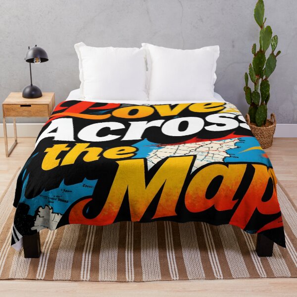 Item preview, Love Across the Map – World Map Globe Background Design designed and sold by FreeFromDefault.