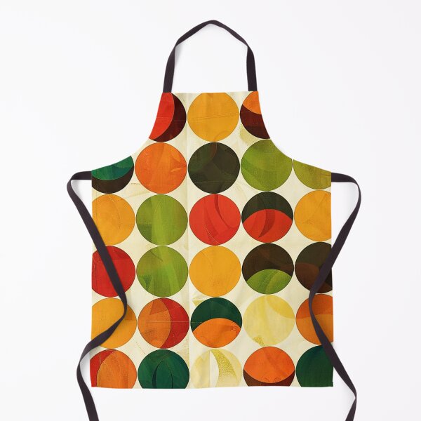 Item preview, Mid-Century Modern Colorful Textured-Style Aesthetic Circles Pattern designed and sold by DEC02.
