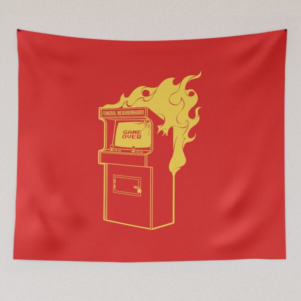 Item preview, Arcade Fire "Funeral Neighborhood" Tribute - Retro Gaming Fire designed and sold by MrGlayga.
