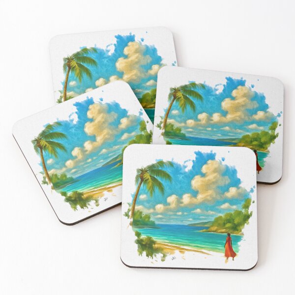 Item preview, A Quiet Walk by the Sea designed and sold by Anas Arts.