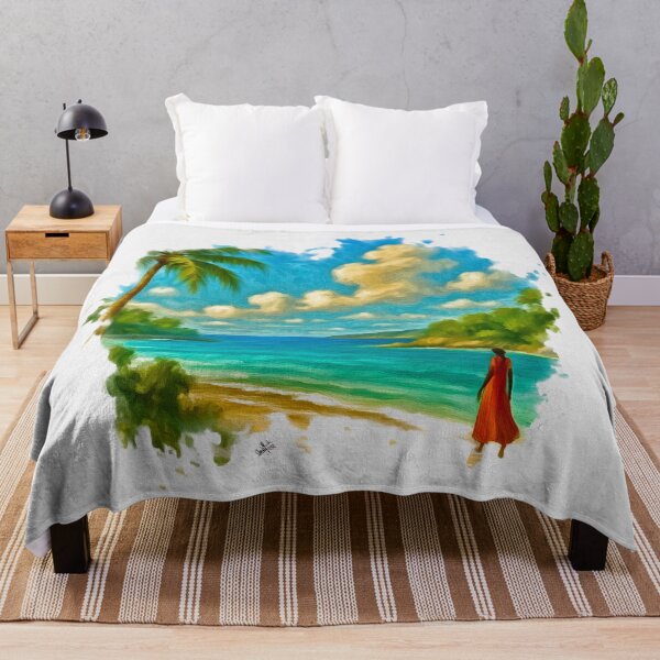 Item preview, A Quiet Walk by the Sea designed and sold by Anas Arts.