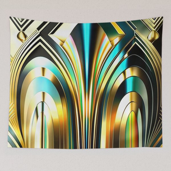 Item preview, GOLD GOLD - Art Deco - PATTERN  designed and sold by CleverCulture.