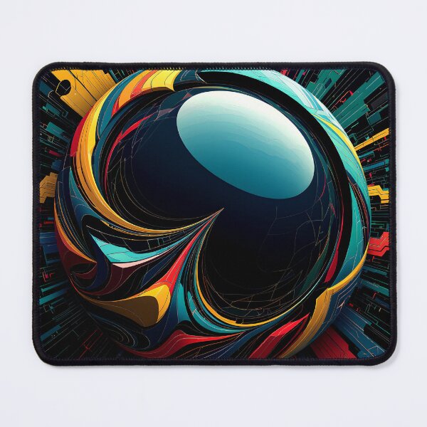 Item preview, Luminous Vortex in Blue and Flame designed and sold by Jlbcartgallery.