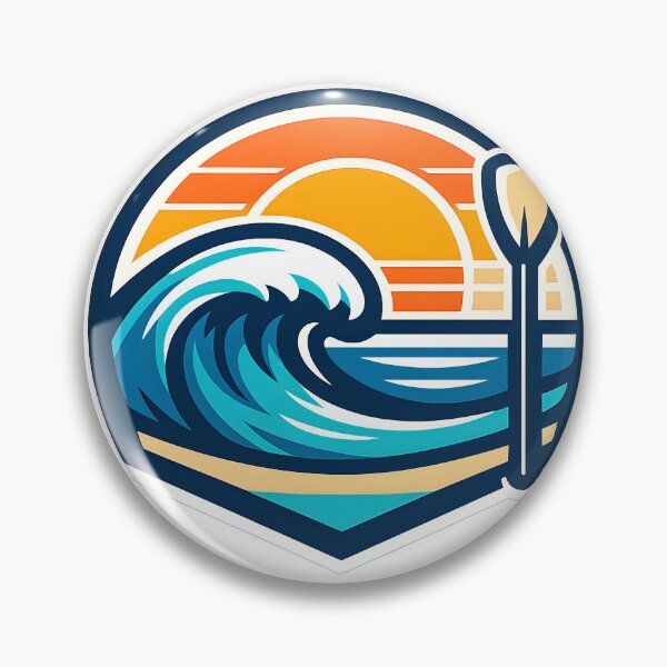 Item preview, Ocean Wave – Paddleboard Sticker designed and sold by Dax Studio.