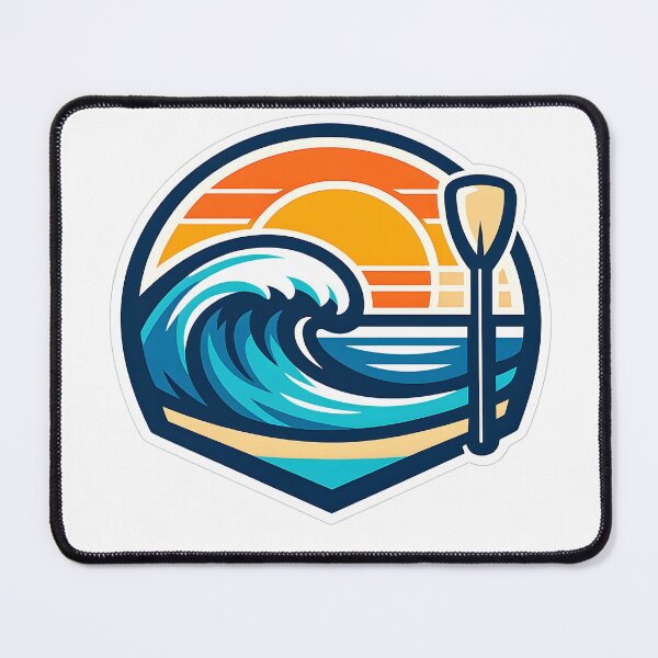 Item preview, Ocean Wave – Paddleboard Sticker designed and sold by Dax Studio.