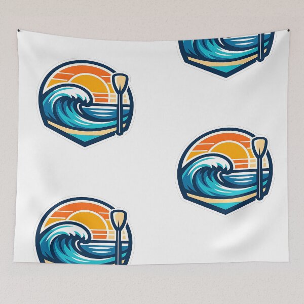 Item preview, Ocean Wave – Paddleboard Sticker designed and sold by Dax Studio.