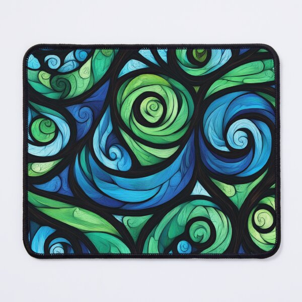 Item preview, New Zealand Māori Paua Pattern Koru Design 781 designed and sold by GrinGalore.