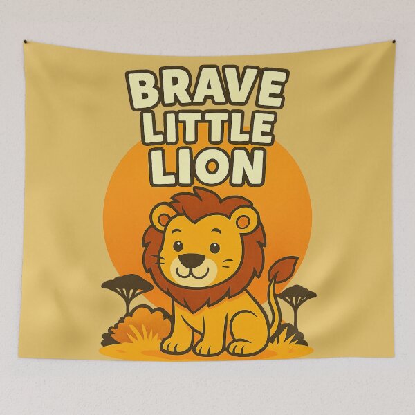 Item preview, Brave Lion Cub Kids designed and sold by M--Y.