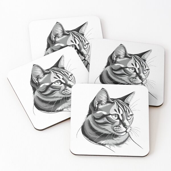Item preview, Tabby Cat Portrait – Realistic Art designed and sold by Mikoff04-arts.