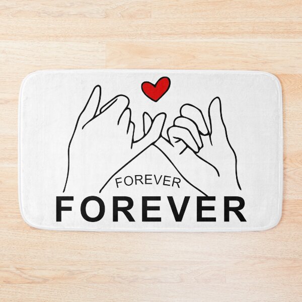 Item preview, Minimalist Pinky Promise Forever Forever lettering designed and sold by eMKa82.