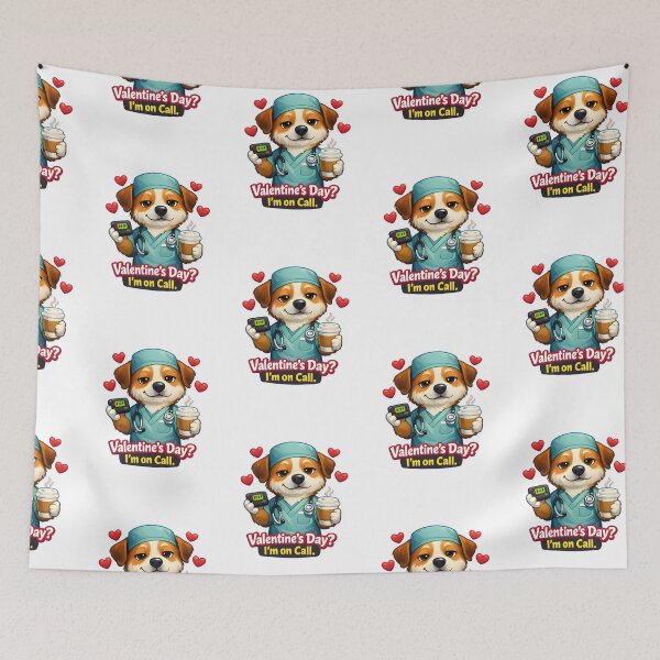 Item preview, Valentine’s Day? I’m on Call – Funny Dog Veterinarian Valentine Design designed and sold by Bettybee00.