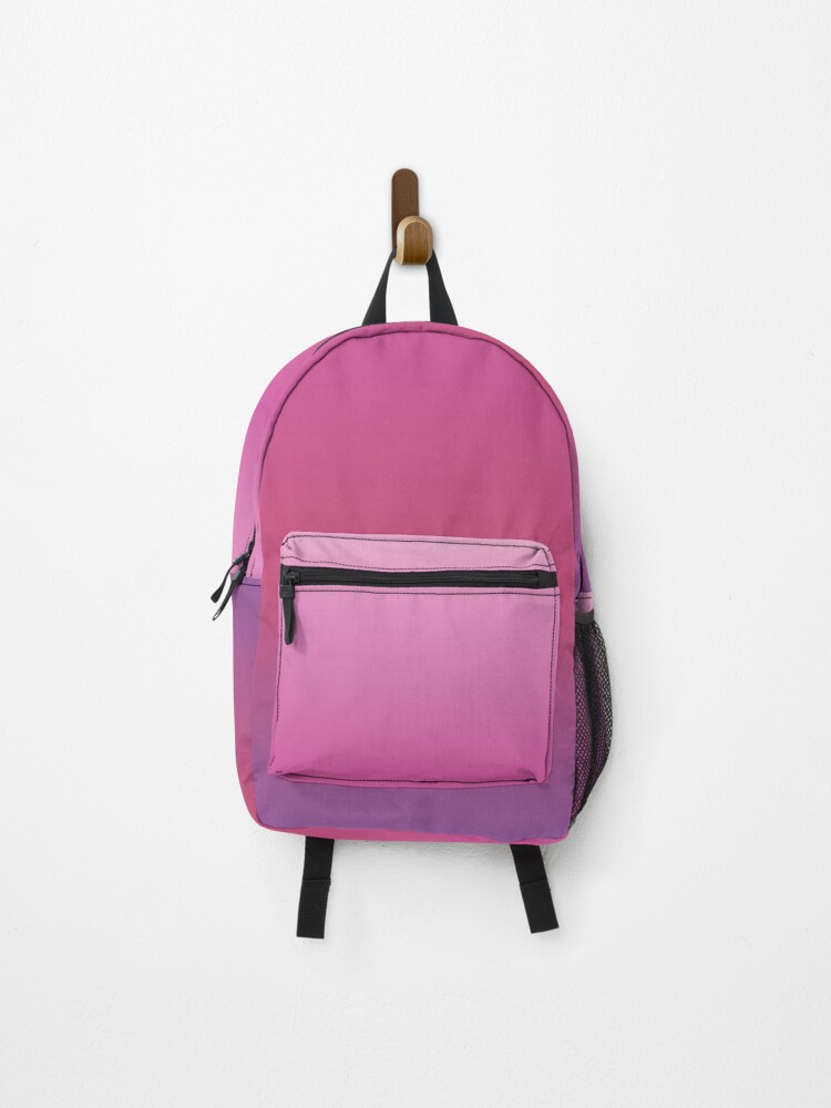 Thumbnail 1 of 3, Backpack, Deep Pink Minimal Gradient designed and sold by patternsoup.