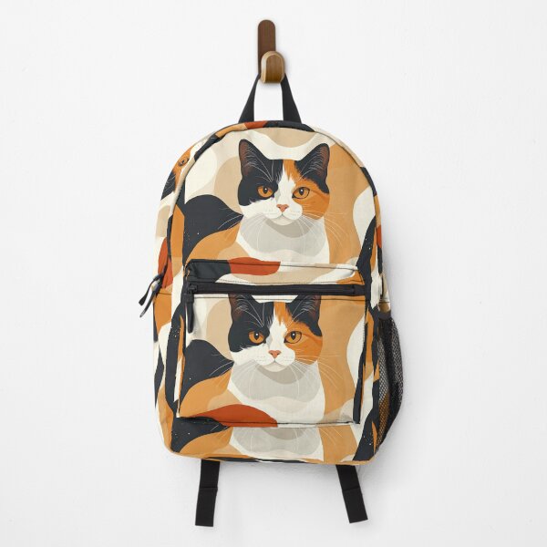 Item preview, Abstract Calico Cat Pattern – Soft Pastel Cat Inspired Design designed and sold by MIXER'07.