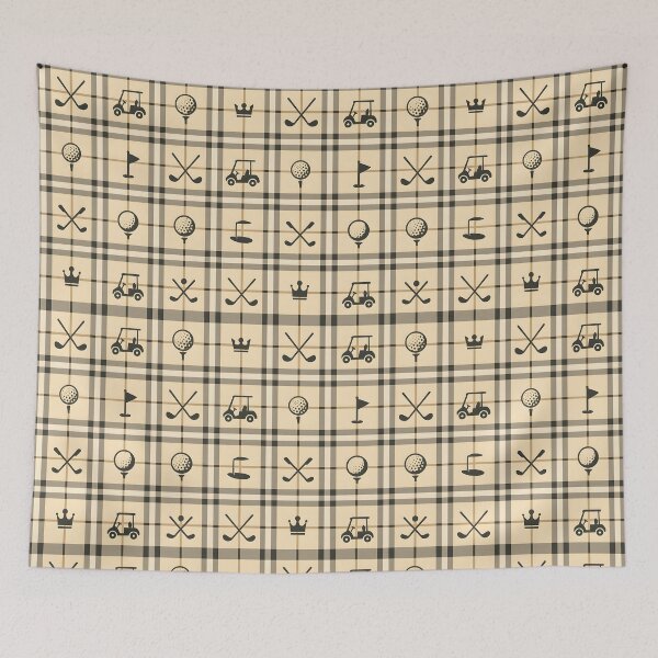 Item preview, Tartan Golf – Chic and Elegant Beige designed and sold by MKV Design.