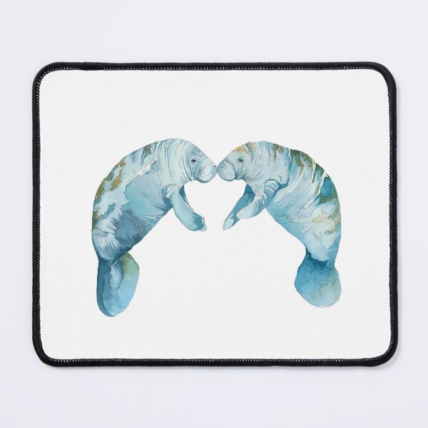 Item preview, Manatees in Love designed and sold by Coastal Watercolors by Laura.