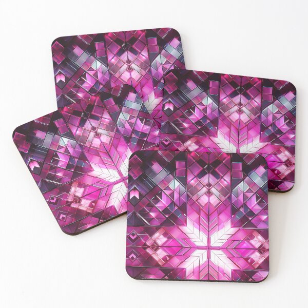 Item preview, Stained Glass Pink Mosaic designed and sold by ArtC-Designs by Kathy Higgins.