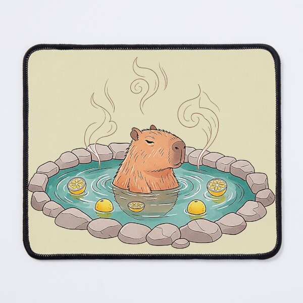 Item preview, Kawaii Capybara Japanese Onsen Bath designed and sold by SholoStudio.