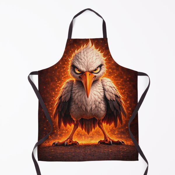Item preview, Angry Stork | Cute Dark Cartoon Aesthetic (Fiery Orange Glow) designed and sold by ᗩᑎTOᑎ OᒪEKSIYEᑎKO.