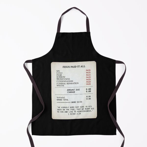 Item preview, Jesus Paid It All (salvation receipt) designed and sold by CreatureHouse95.