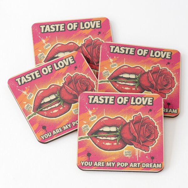 Item preview, Crimson Sigh: Pop Art Rose Kiss designed and sold by VisualRotaStudio .