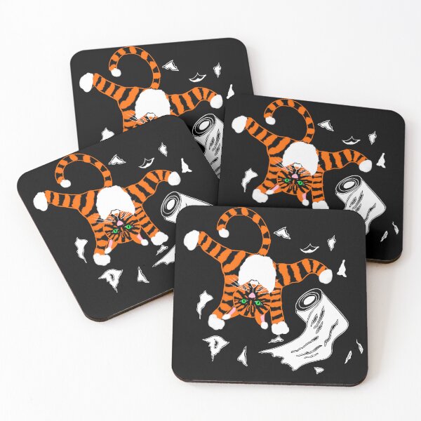 Shredder Cat Trouble  Coasters (Set of 4)