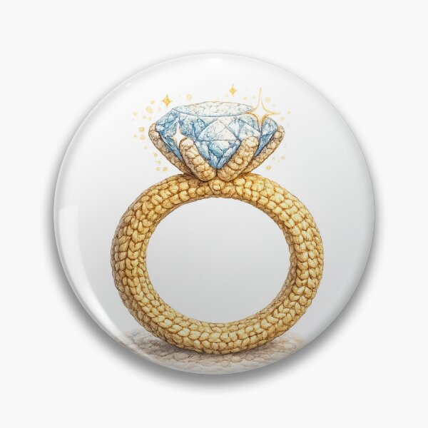 Item preview, Engagement Ring Crochet designed and sold by Solenne Music.