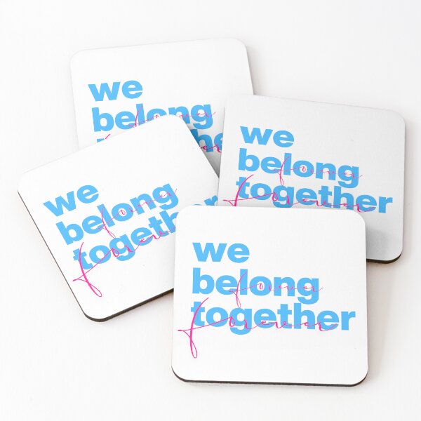 Item preview, We belong together typography blue designed and sold by eMKa82.