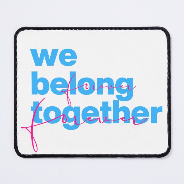 Item preview, We belong together typography blue designed and sold by eMKa82.