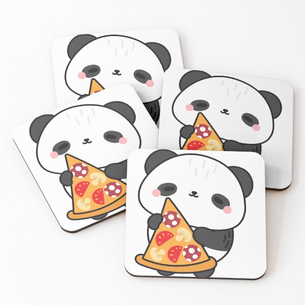 Item preview, Cute Panda Eating Pizza – Kawaii Food Lover Panda Cartoon Design designed and sold by Graphizia.