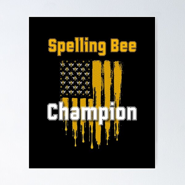 Item preview, Spelling Bee Champion – Varsity Team Typography designed and sold by MK-Charlie.