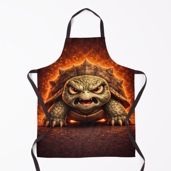 Item preview, Angry Turtle | Cute Dark Cartoon Aesthetic (Fiery Orange Glow) designed and sold by ᗩᑎTOᑎ OᒪEKSIYEᑎKO.