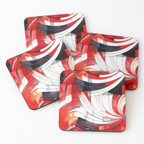 Item preview, Stained Glass Red Bamboo designed and sold by ArtC-Designs by Kathy Higgins.