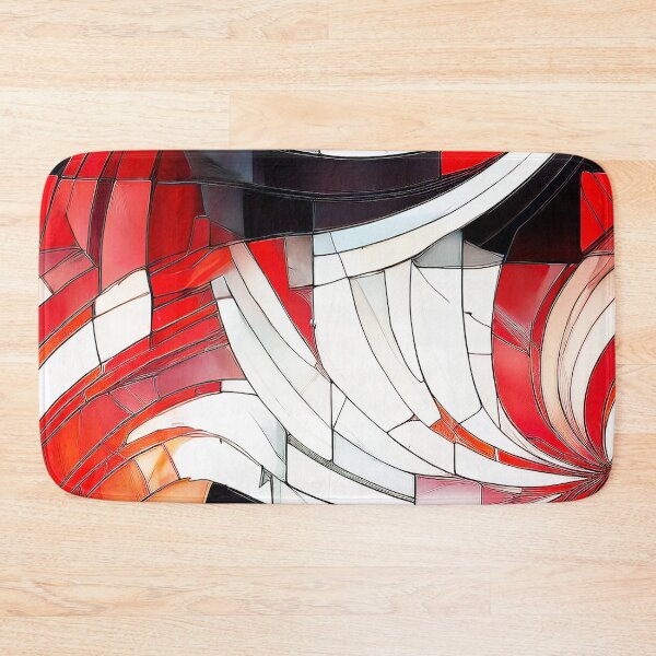 Item preview, Stained Glass Red Bamboo designed and sold by ArtC-Designs by Kathy Higgins.