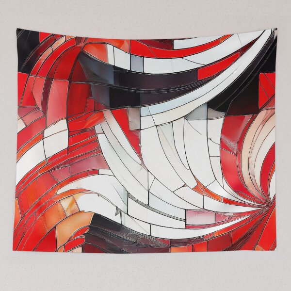 Item preview, Stained Glass Red Bamboo designed and sold by ArtC-Designs by Kathy Higgins.