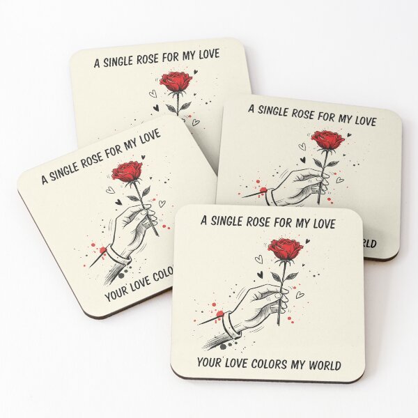Item preview, The Gift: Red Flower Silhouette designed and sold by VisualRotaStudio .